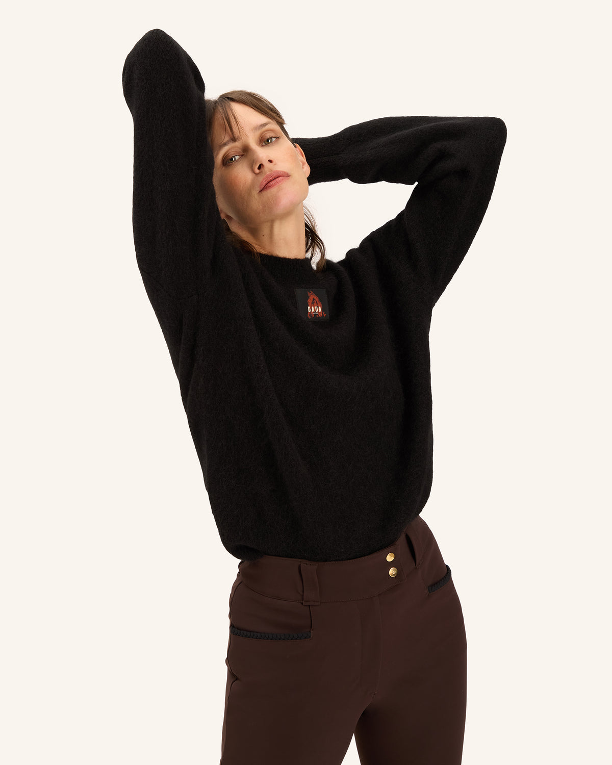 Eclipse - Black Mohair Wool Sweater