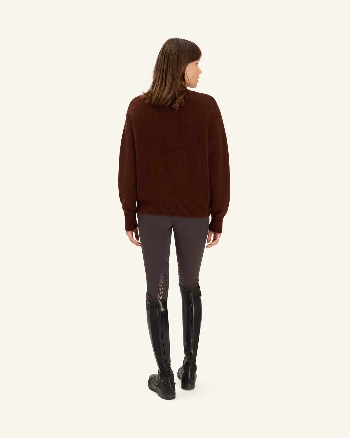 Eclipse - Pull en laine mohair Noisette