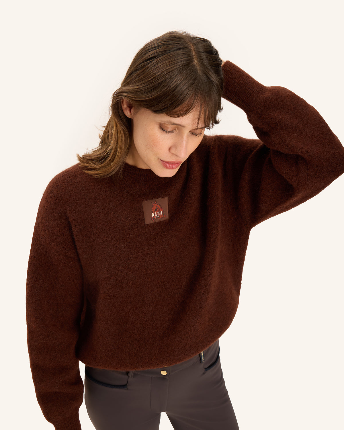 Eclipse - Hazelnut Mohair Wool Sweater