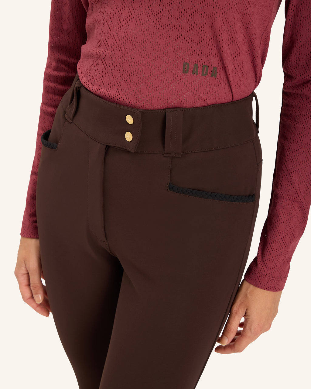 Kit New - Shaping Riding Breeches with Grip Chocolate