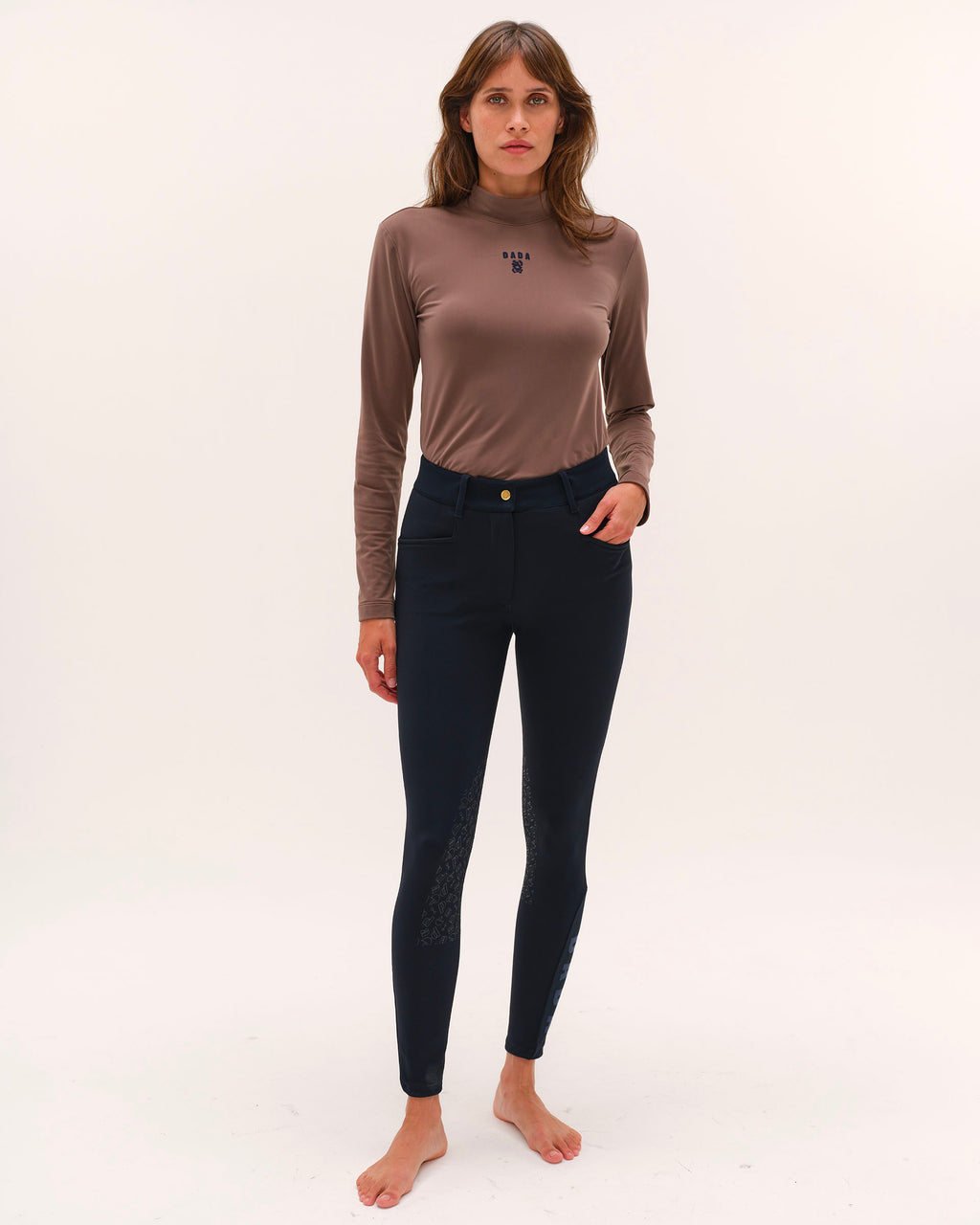 Gerry - Pantalon d'équitation chaud avec grip Marine