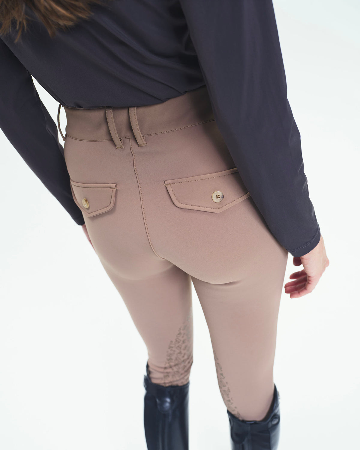 Gerry - Pantalon d'équitation chaud avec grip Moka