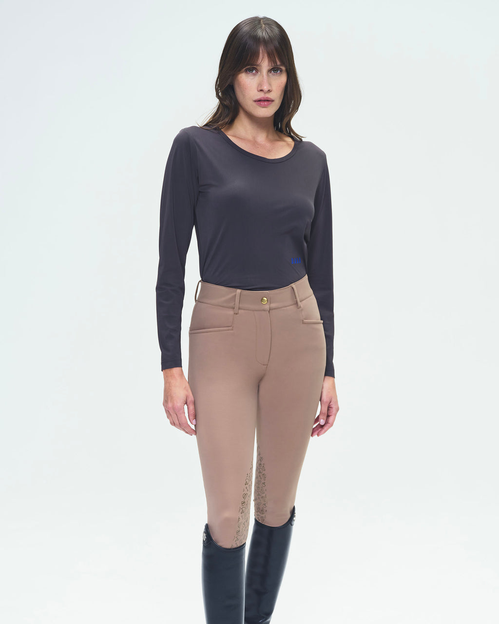 Gerry - Pantalon d'équitation chaud avec grip Moka