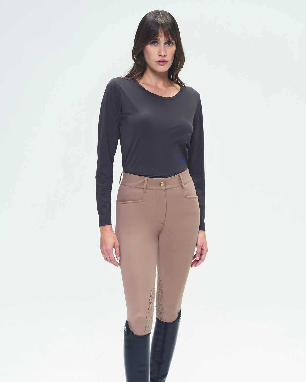 Gerry - Pantalon d'équitation chaud avec grip Moka