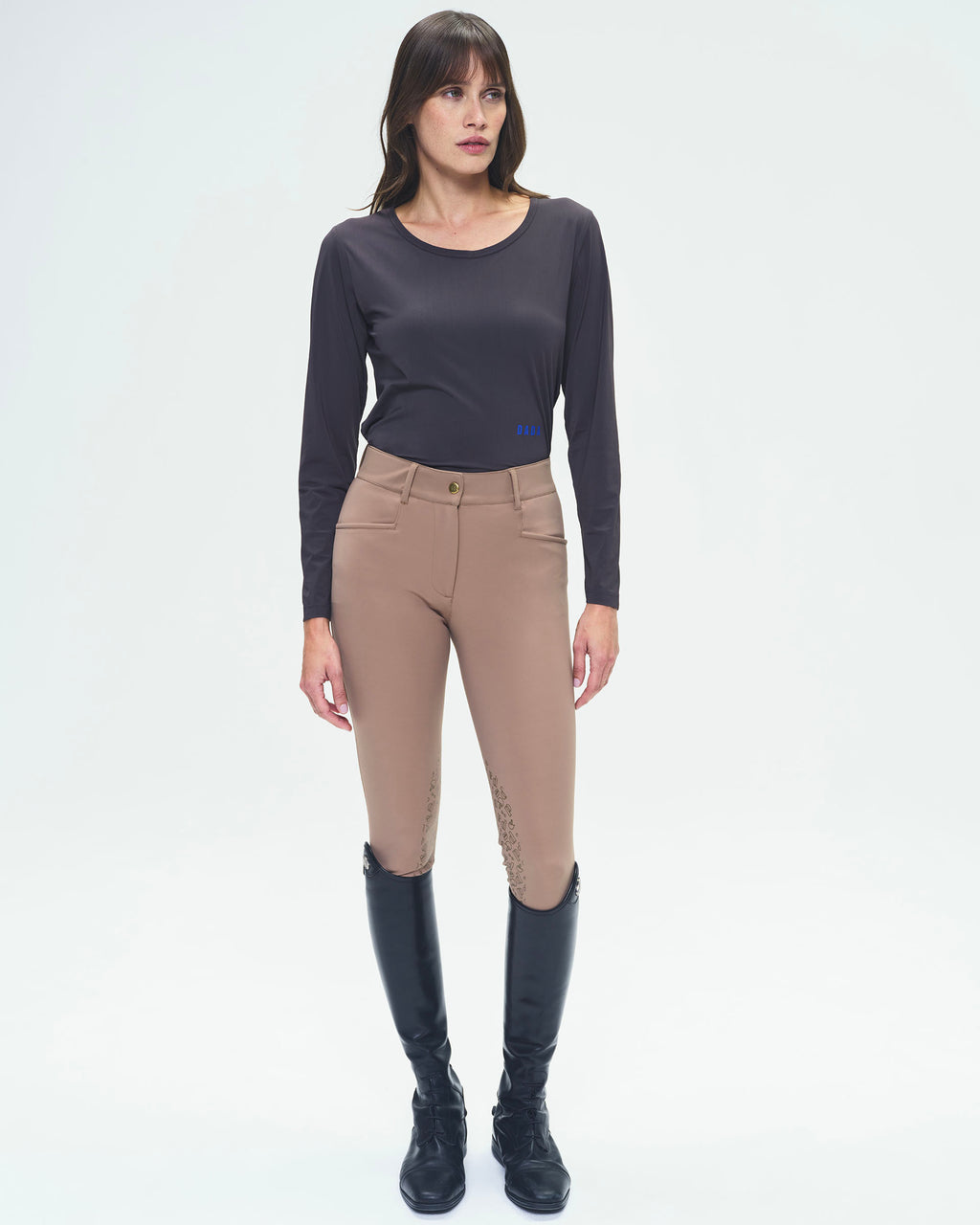 Gerry - Pantalon d'équitation chaud avec grip Moka