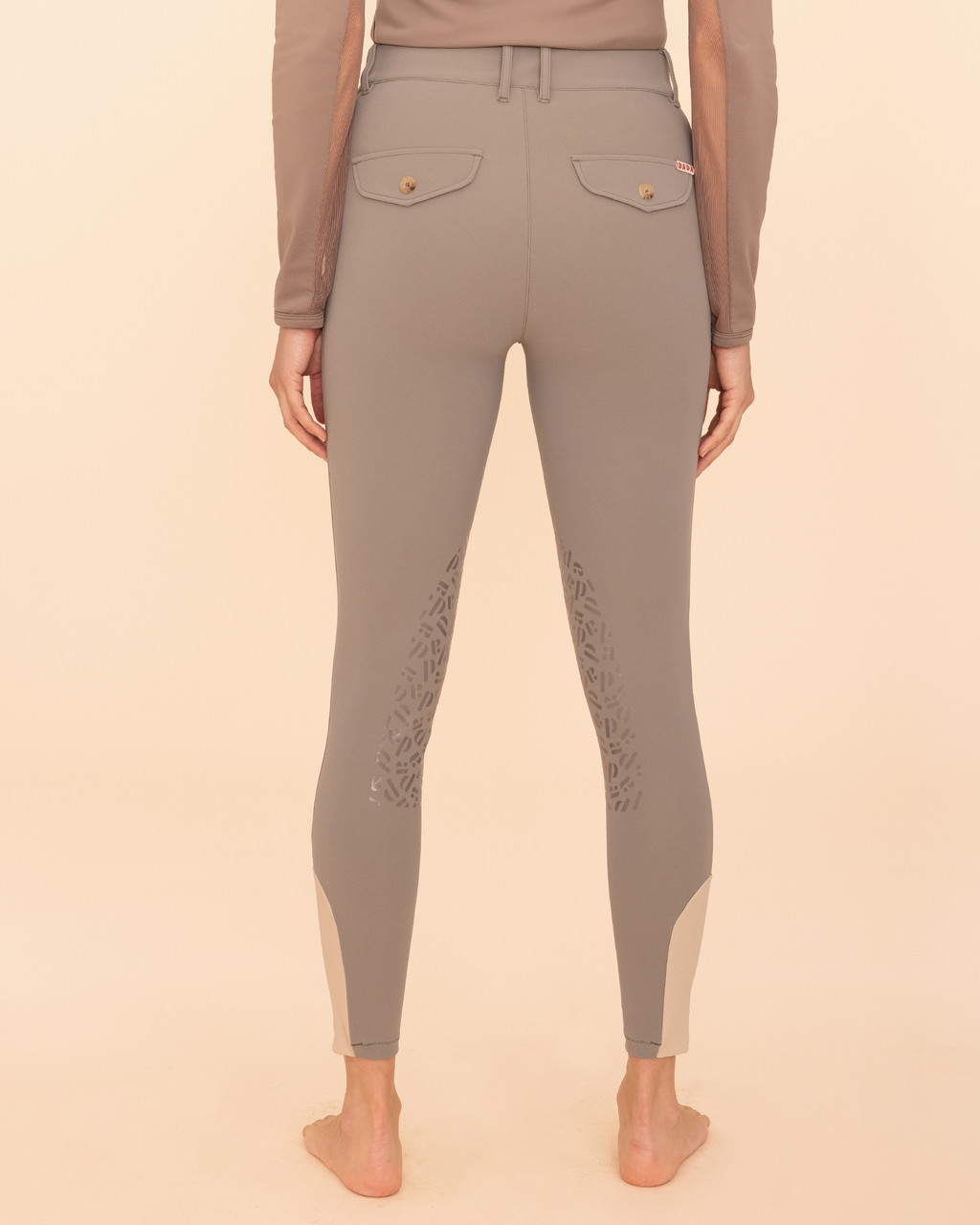 Giovani Grip - Pantalon d'équitation galbant avec grip Argile