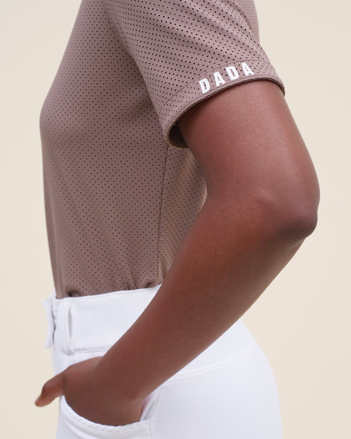 Helios - Glacé Brown Equestrian Competition Polo Shirt