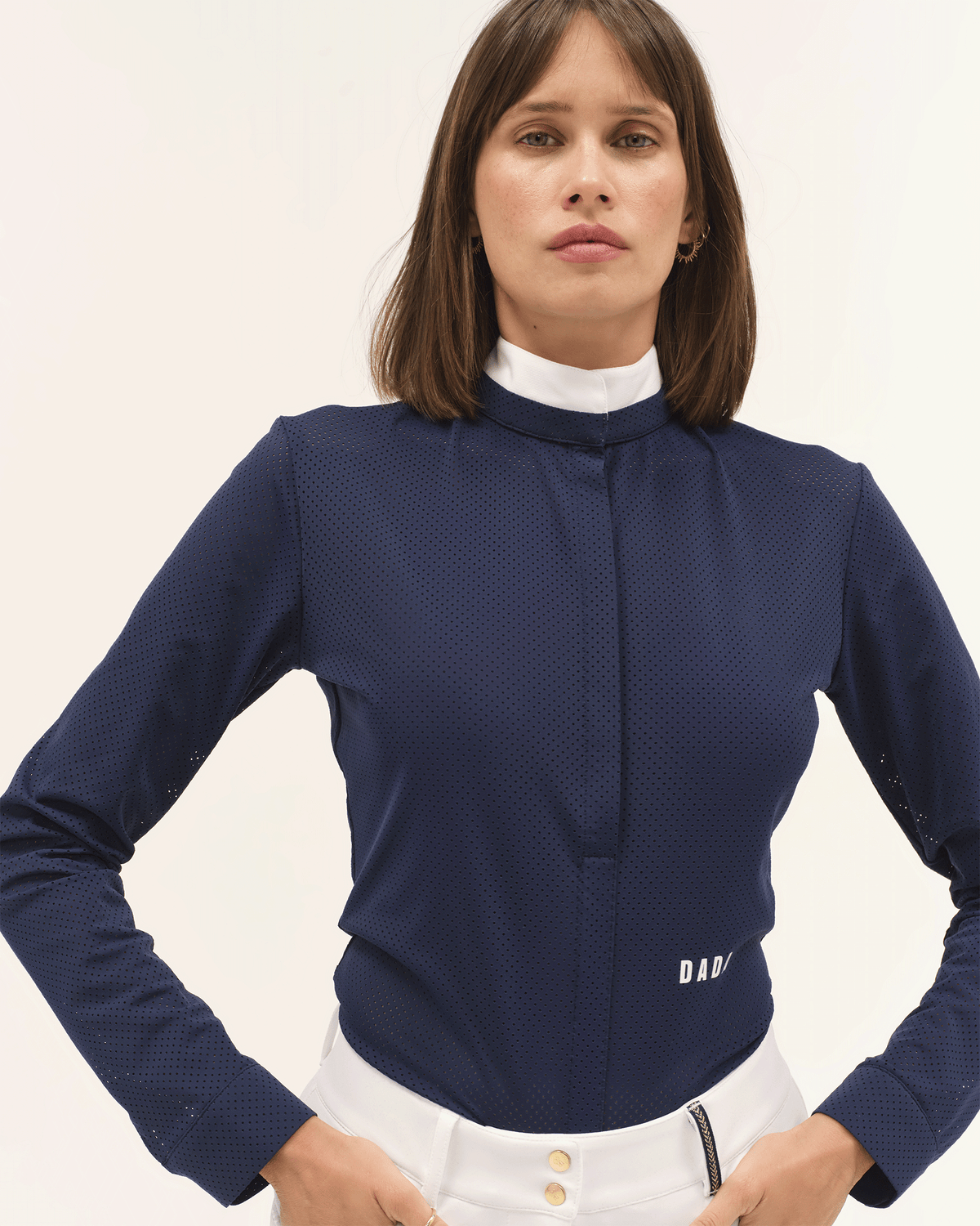 Helios ML - Dark Baltic Long-Sleeve Equestrian Competition Polo