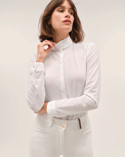 Helios ML - Polo de concours d'équitation manches longues