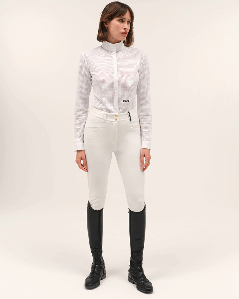 Helios ML - Polo de concours d'équitation manches longues