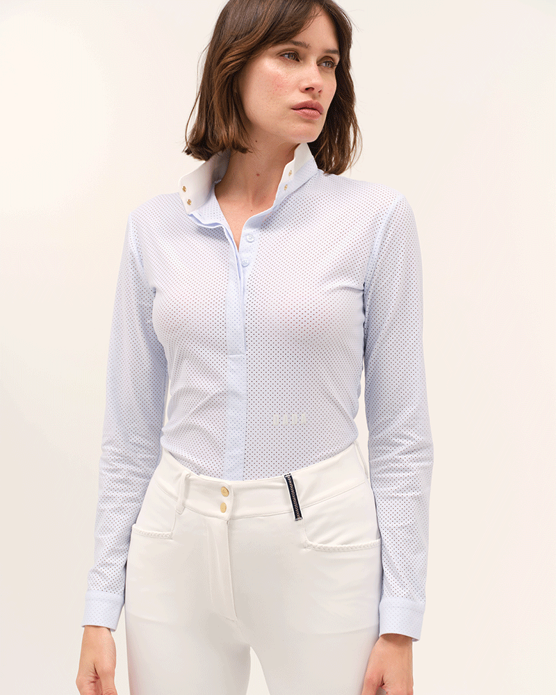 Helios ML - Polo de concours d'équitation manches longues