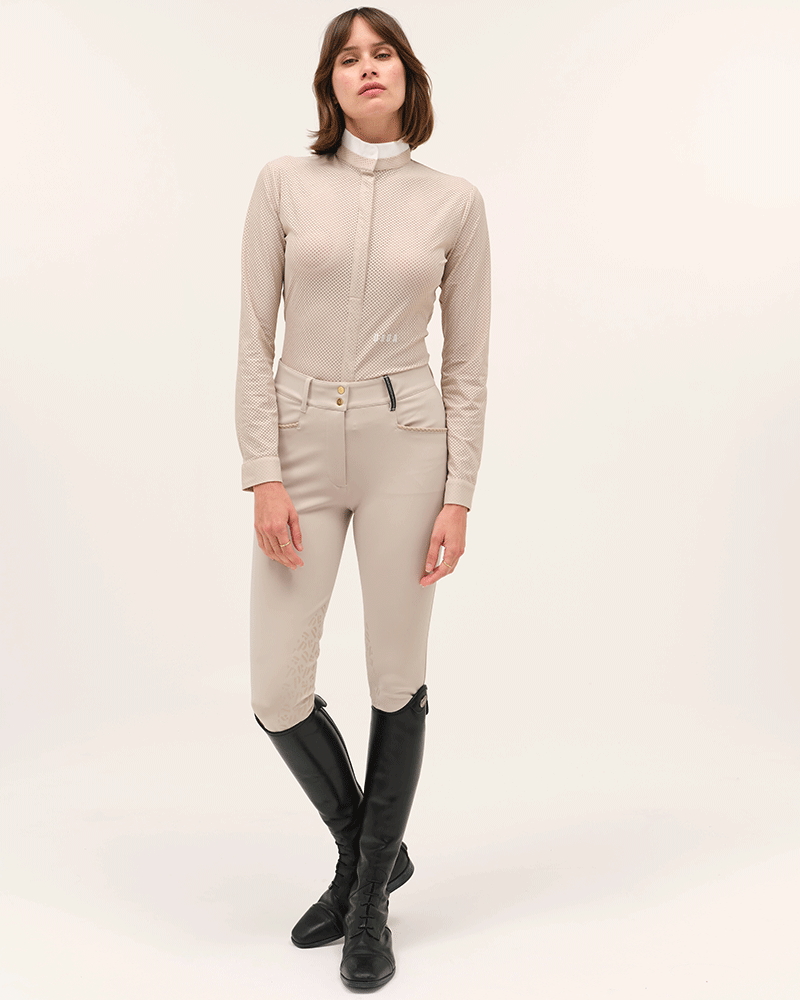 Helios ML - Polo de concours d'équitation manches longues