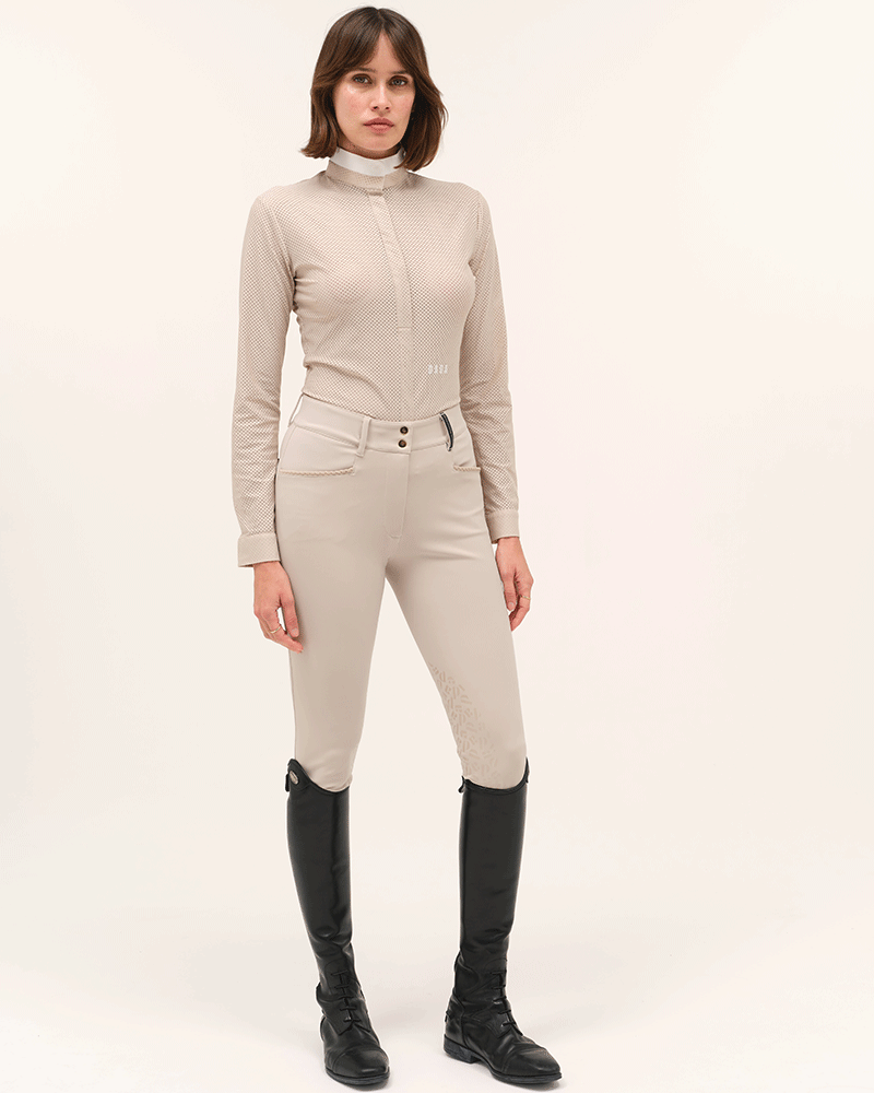 Helios ML - Polo de concours d'équitation manches longues