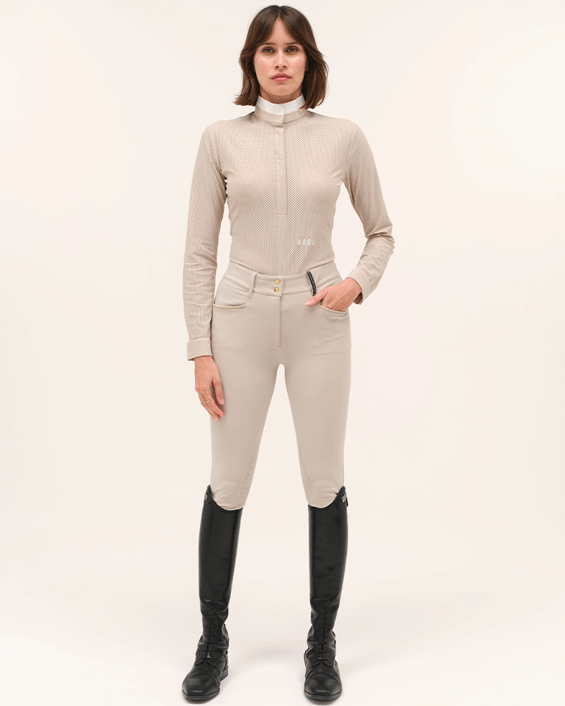 Helios ML - Polo de concours d'équitation manches longues