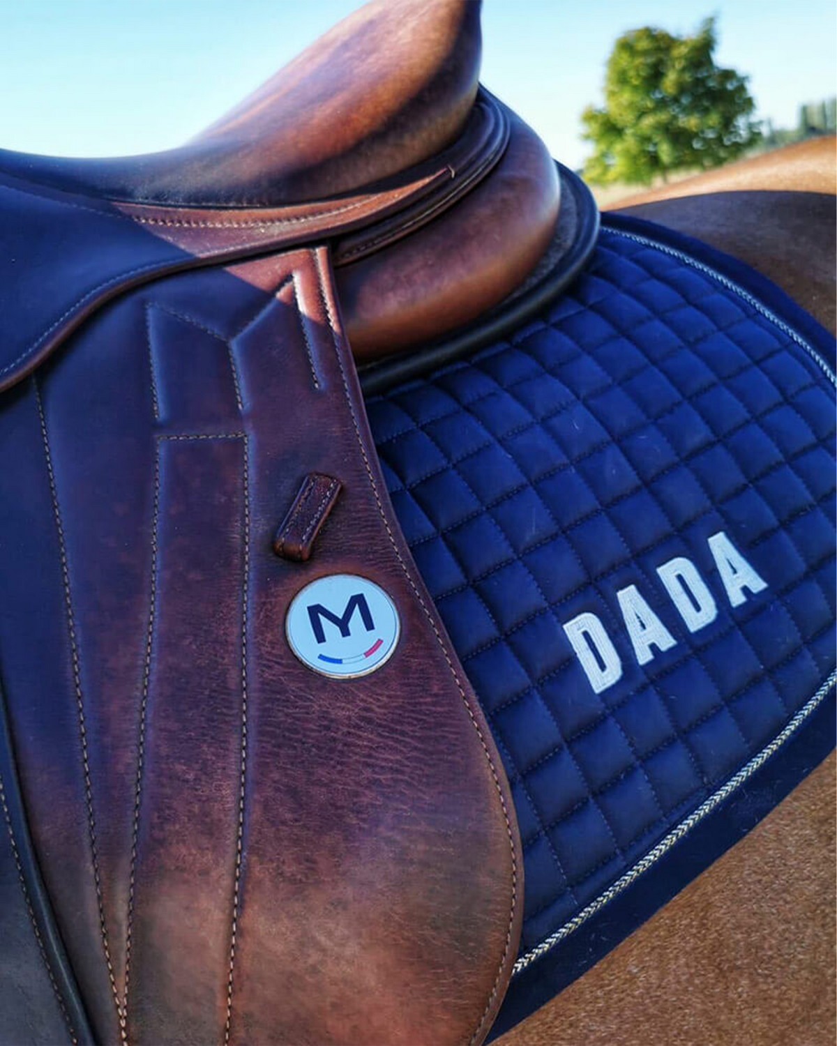 Henri - Tapis de selle pour cheval Marine
