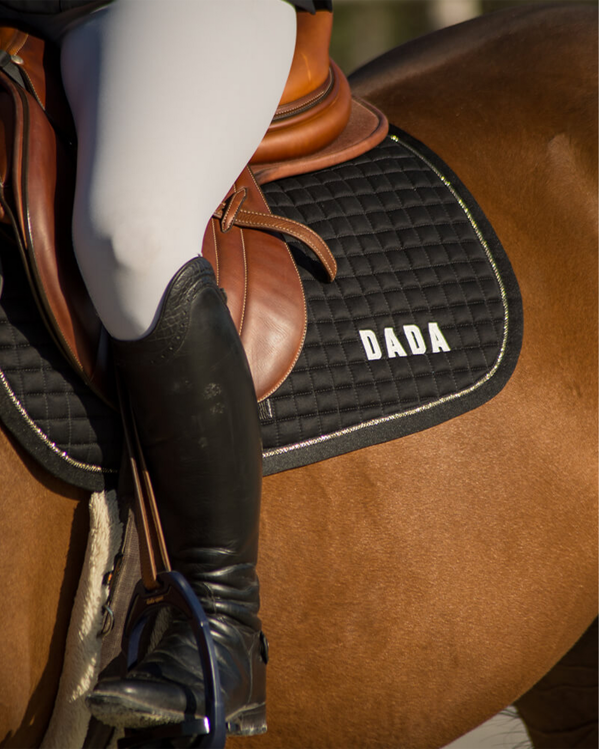 Henri - Tapis de selle pour cheval Noir
