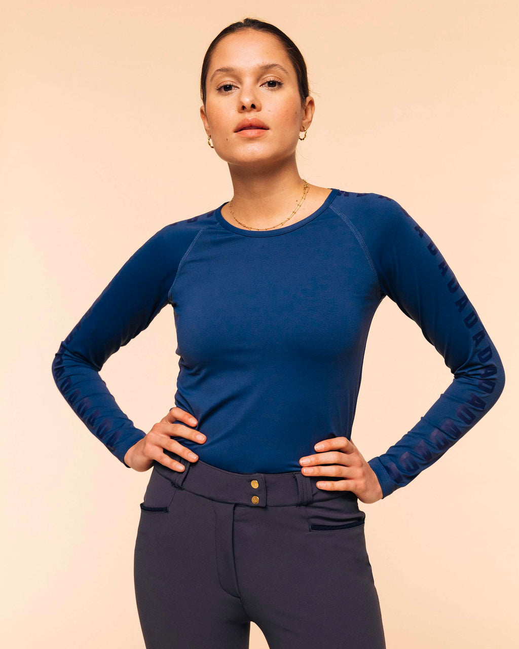 Izzy ML - T-shirt technique d'équitation Baltique
