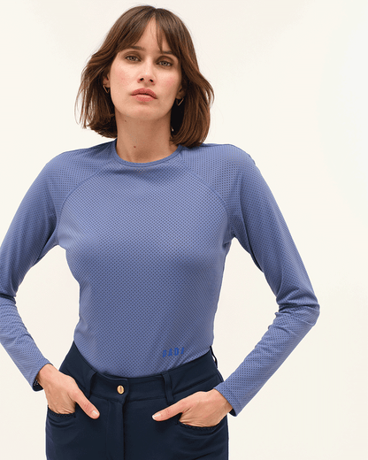 Jazz - T-shirt technique d'équitation manches longues microperforé