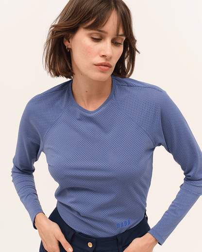 Jazz - T-shirt technique d'équitation manches longues microperforé