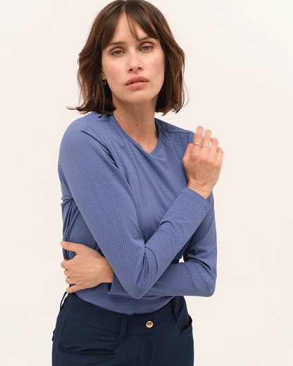 Jazz - T-shirt technique d'équitation manches longues microperforé