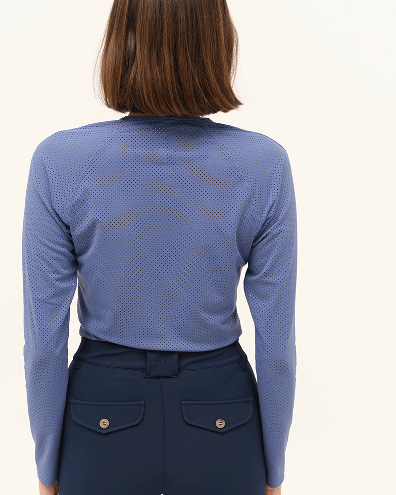 Jazz - T-shirt technique d'équitation manches longues microperforé