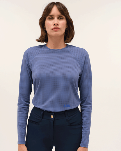 Jazz - T-shirt technique d'équitation manches longues microperforé