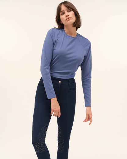 Jazz - T-shirt technique d'équitation manches longues microperforé