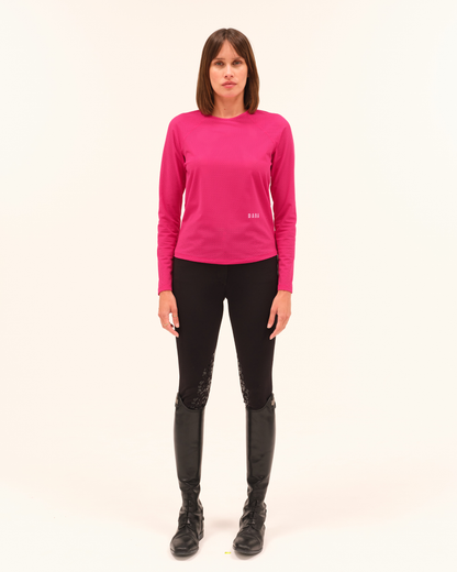 Jazz - Micro-Perforated Long-Sleeve Equestrian T-Shirt