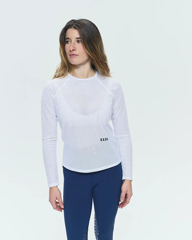 Jazz - Microperforated long-sleeved riding t-shirt