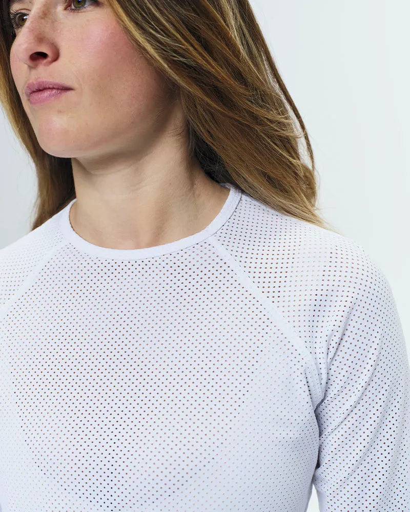 Jazz - Microperforated long-sleeved riding t-shirt