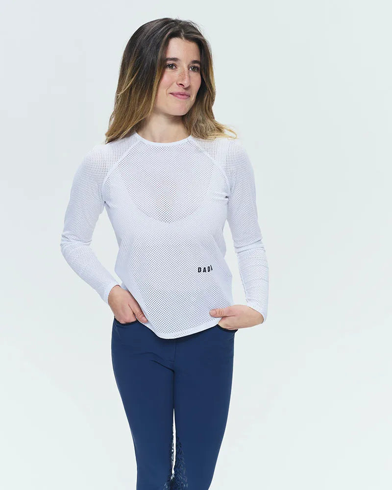 Jazz - Microperforated long-sleeved riding t-shirt