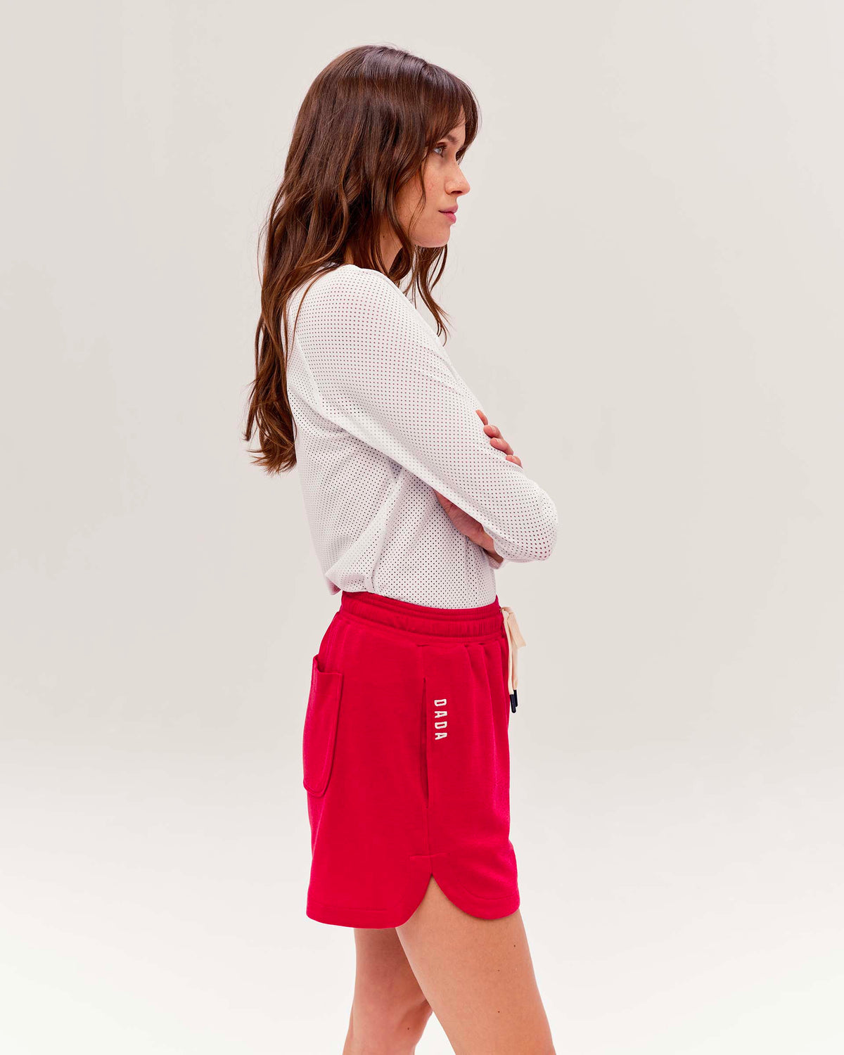 Jazz - White Microperforated Long-Sleeve Technical Riding T-Shirt