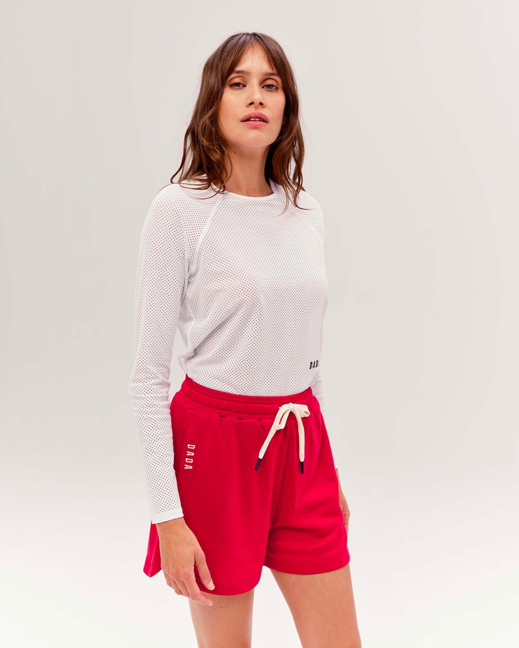 Jazz - White Microperforated Long-Sleeve Technical Riding T-Shirt