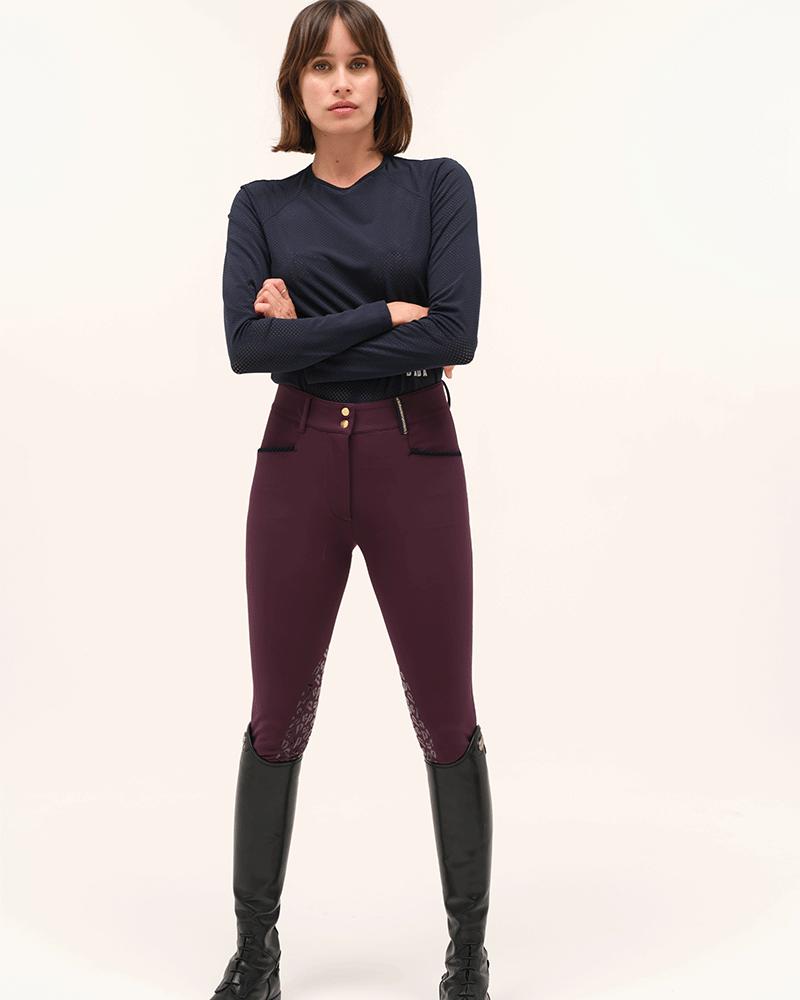 Jazz - T-shirt technique d'équitation manches longues microperforé