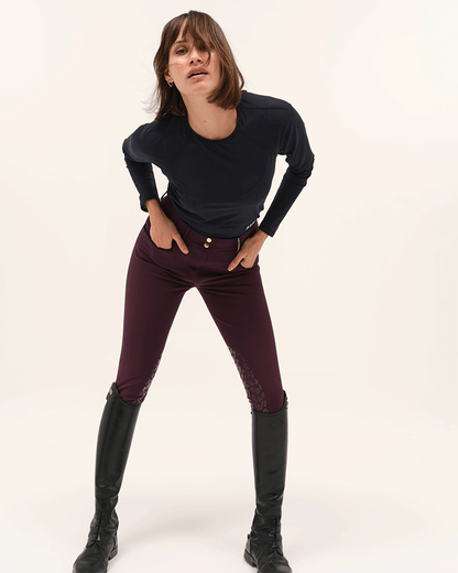 Jazz - T-shirt technique d'équitation manches longues microperforé