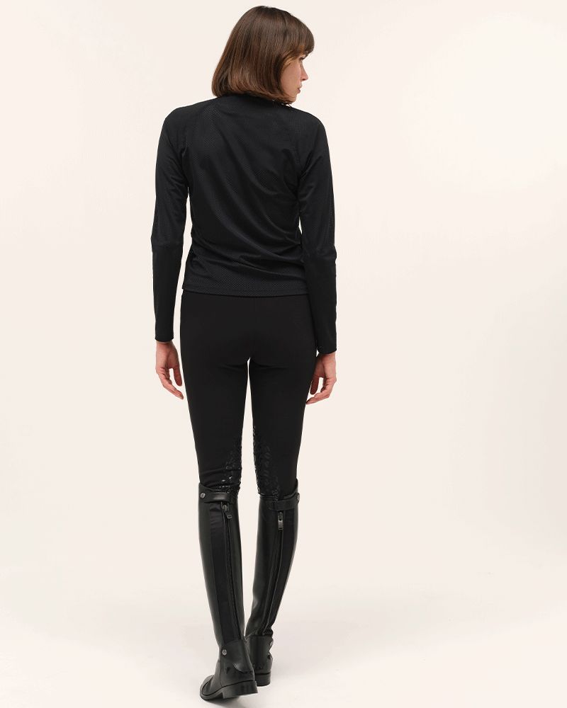 Jazz - T-shirt technique d'équitation manches longues microperforé