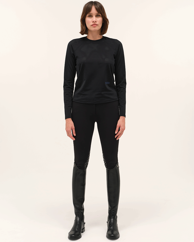 Jazz - T-shirt technique d'équitation manches longues microperforé