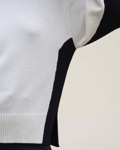 Jiminy - Pull en maille Noir & Craie