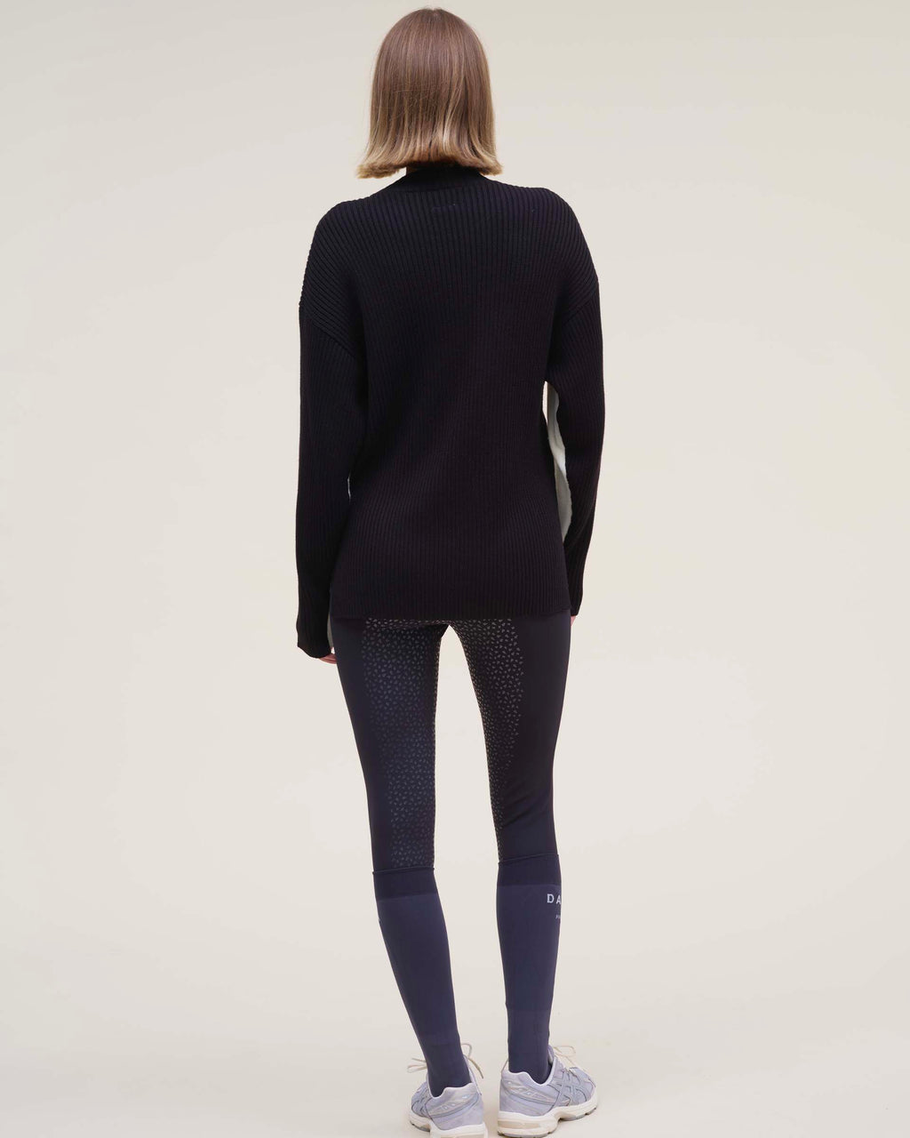Jiminy - Pull en maille Noir & Craie