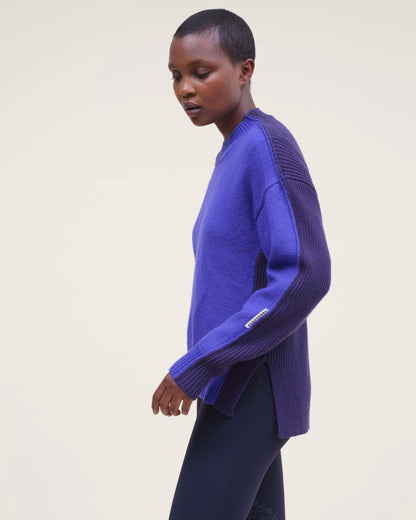 Jiminy - Pull en maille Marine & Majorelle