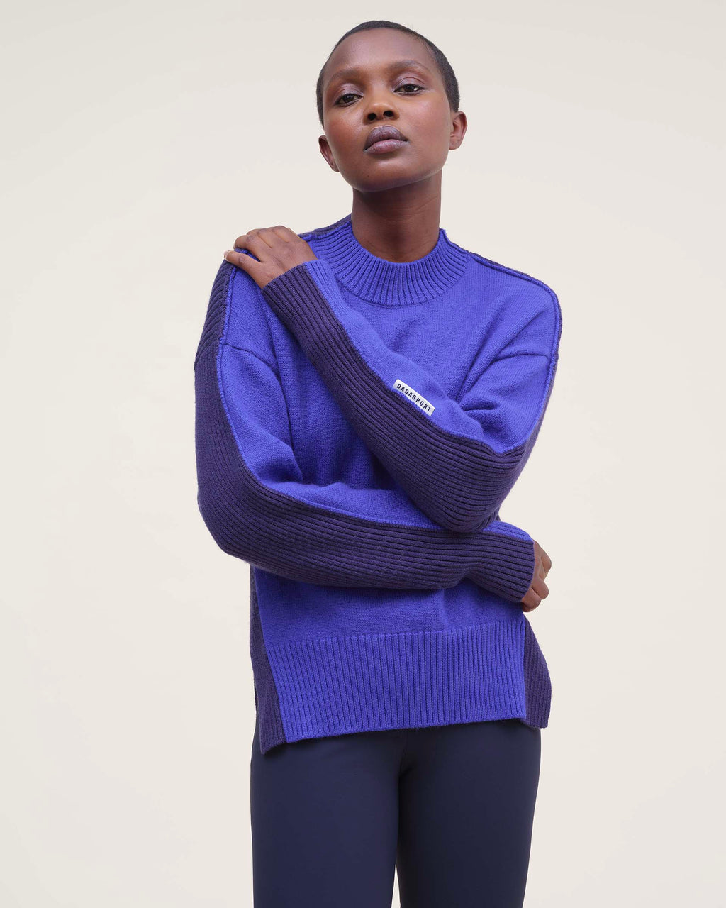 Jiminy - Navy & Majorelle Knit Sweater