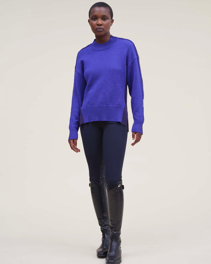 Jiminy - Pull en maille Marine & Majorelle