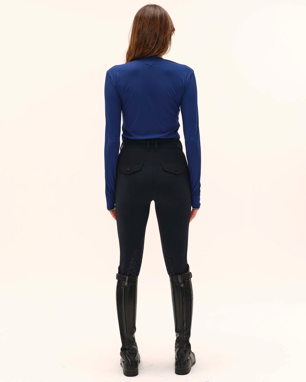Kira - Dark Baltic Long-Sleeve Technical Riding T-Shirt