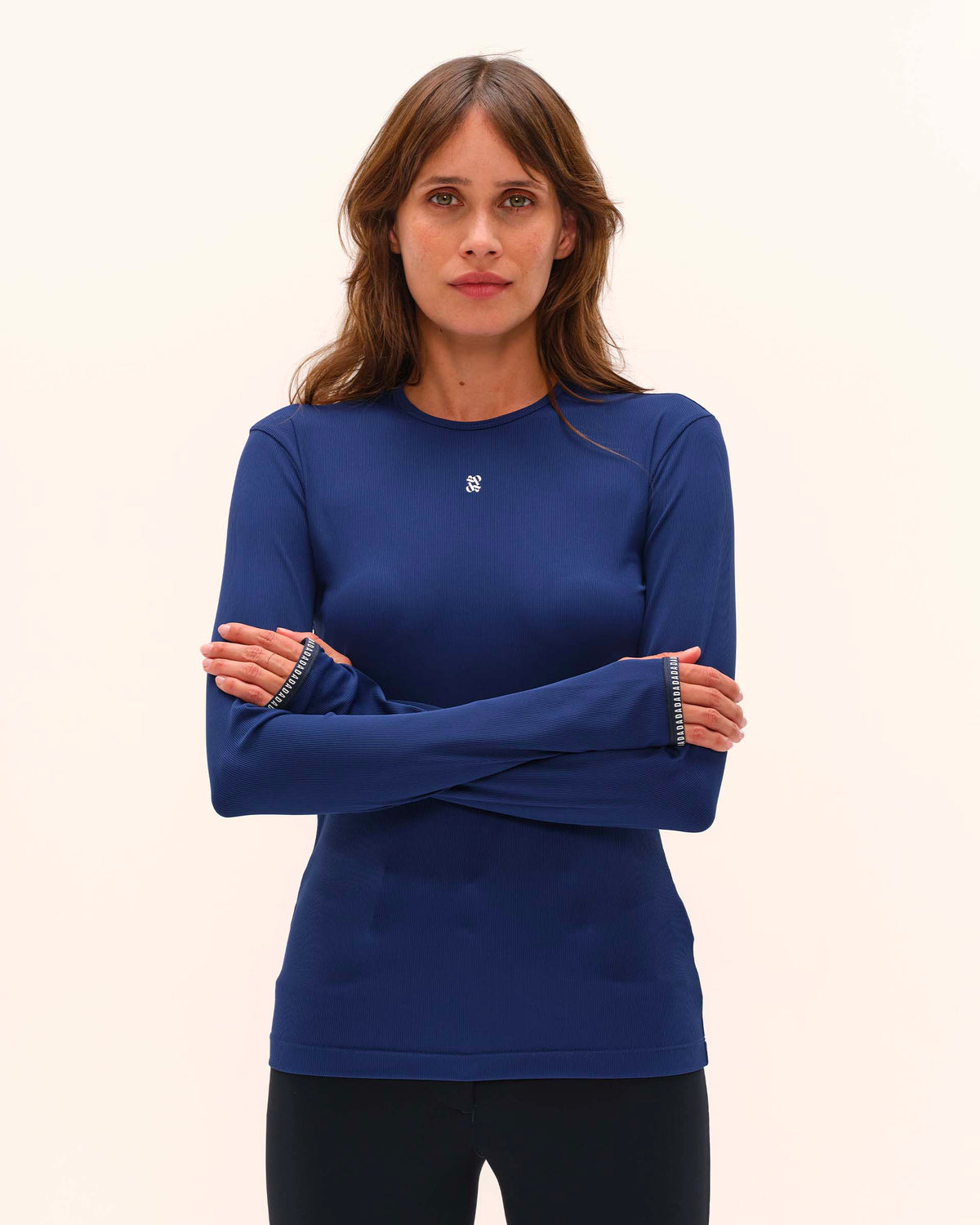 Kira - Dark Baltic Long-Sleeve Technical Riding T-Shirt