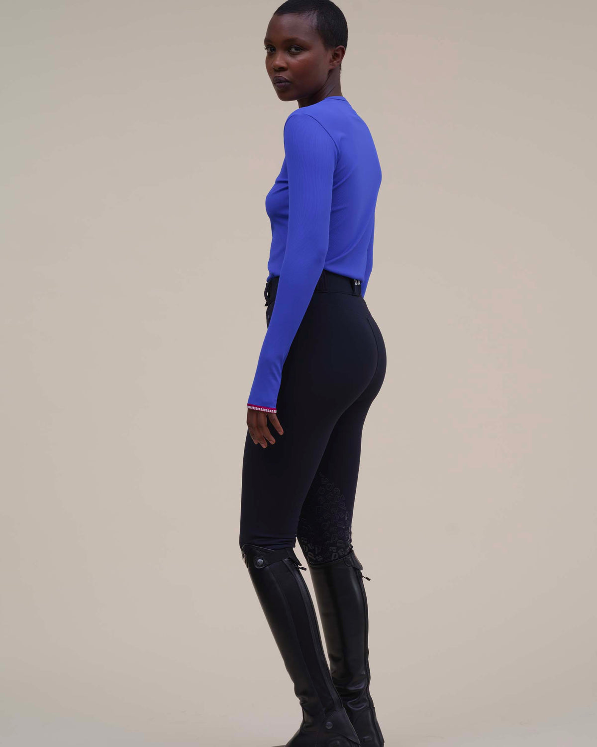 Kira - Majorelle Long-Sleeved Technical Riding T-Shirt