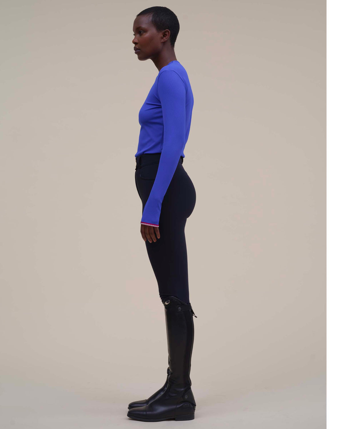 Kira - Majorelle Long-Sleeved Technical Riding T-Shirt
