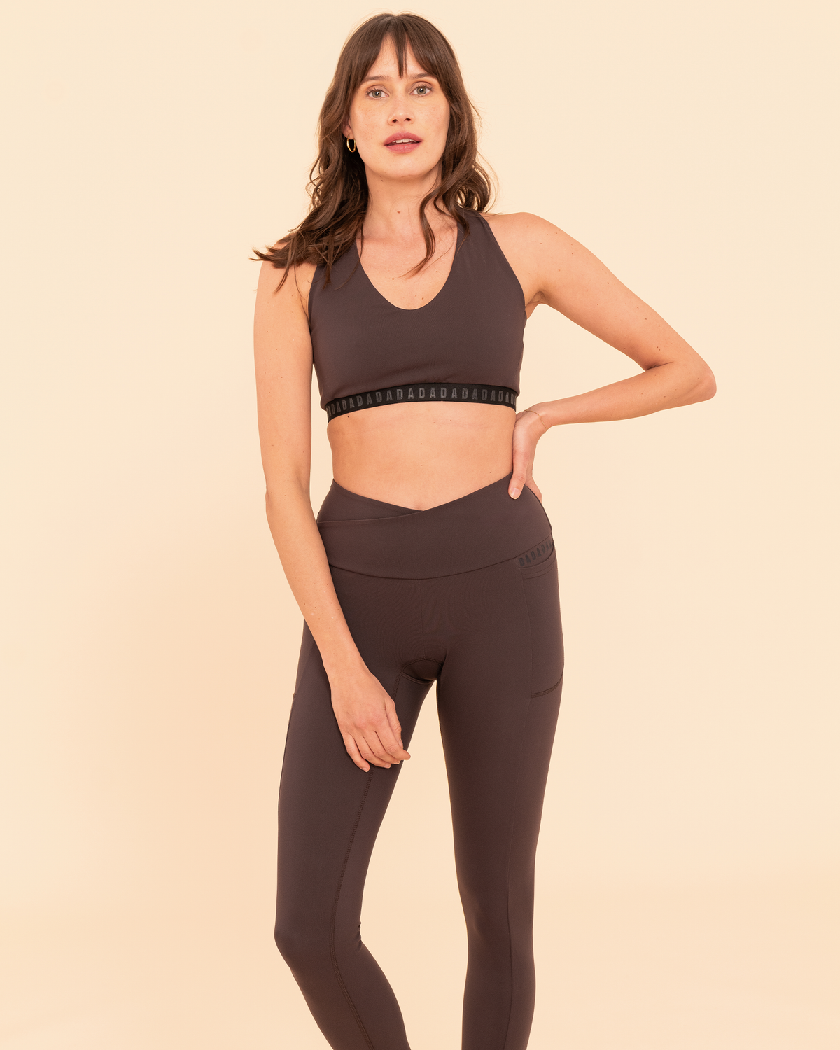 Ladriano - Legging d'équitation et fitness Terre brûlée