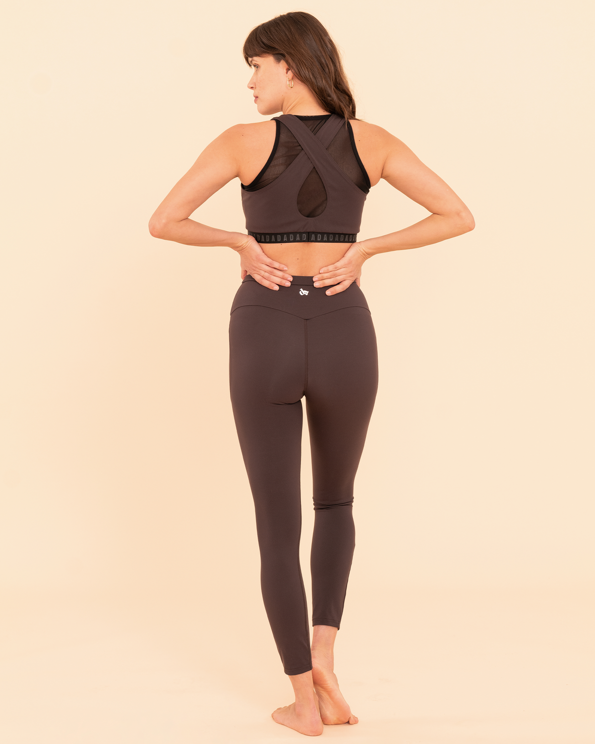 Ladriano - Legging d'équitation et fitness Terre brûlée