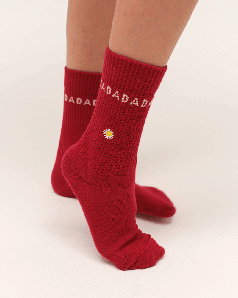 Molsy - Chaussettes Farm red & White