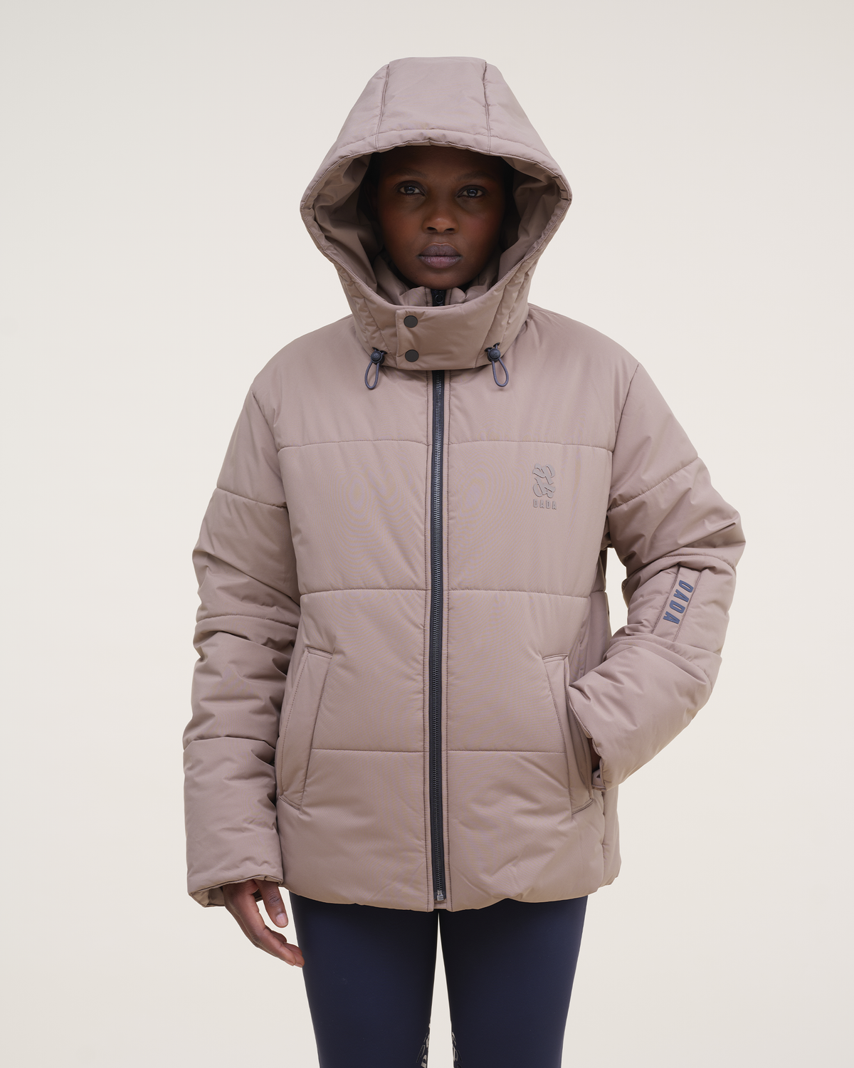 New King - Unisex Mocha Riding Puffer Jacket